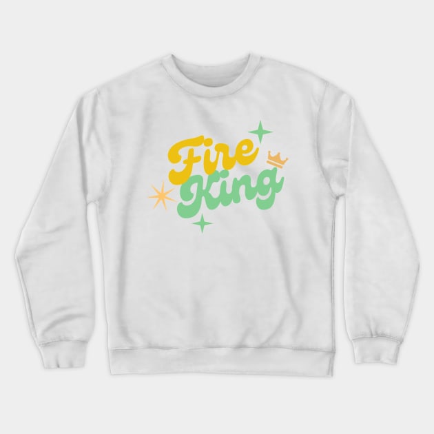 Fire King Design Crewneck Sweatshirt by aiden.png